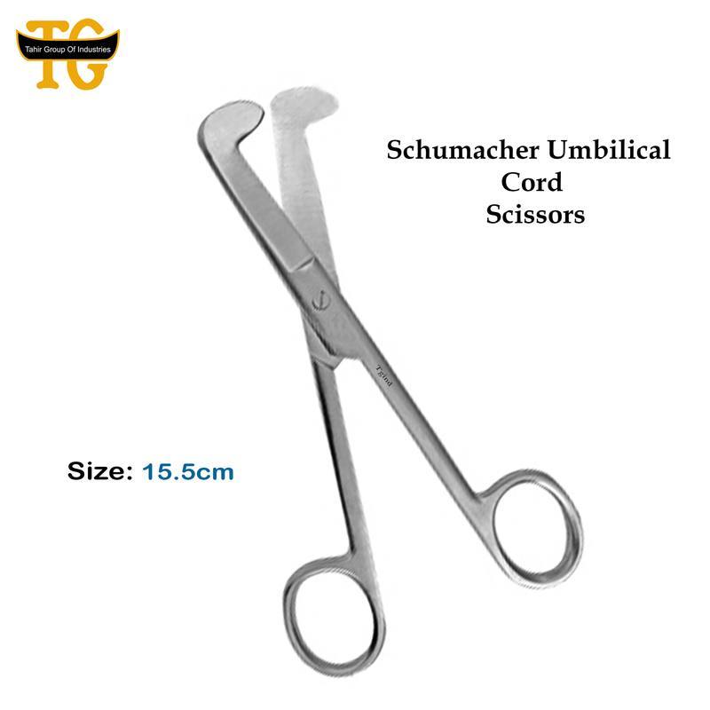 Schumacher Umbilical Cord Scissors, surgical instruments, TGI's own catalog photograph