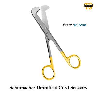 Schumacher Umbilical Cord Scissors, surgical instruments, TGI's own catalog photograph