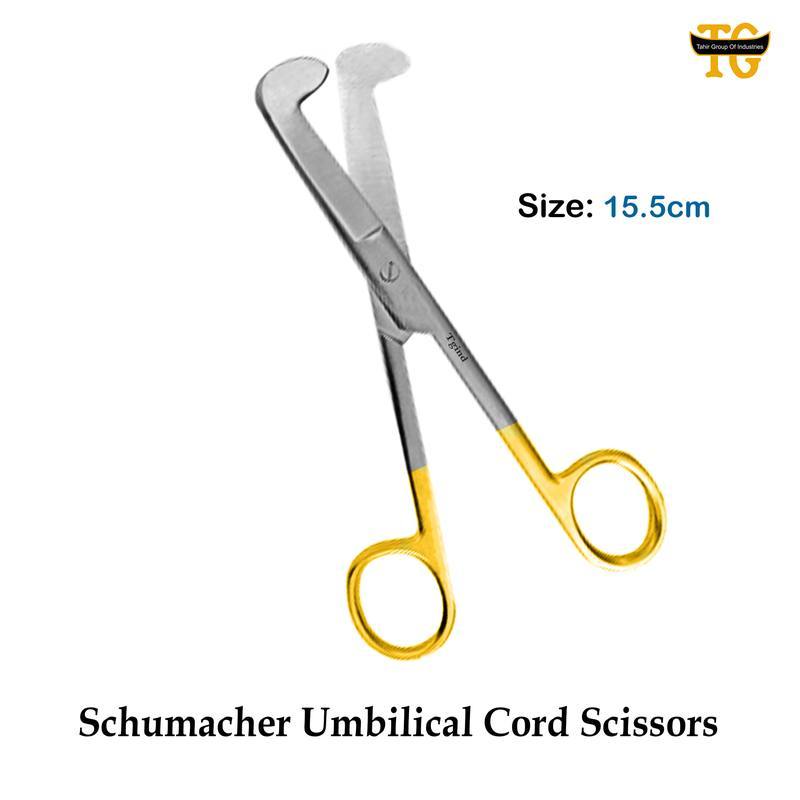 Schumacher Umbilical Cord Scissors, surgical instruments, TGI's own catalog photograph