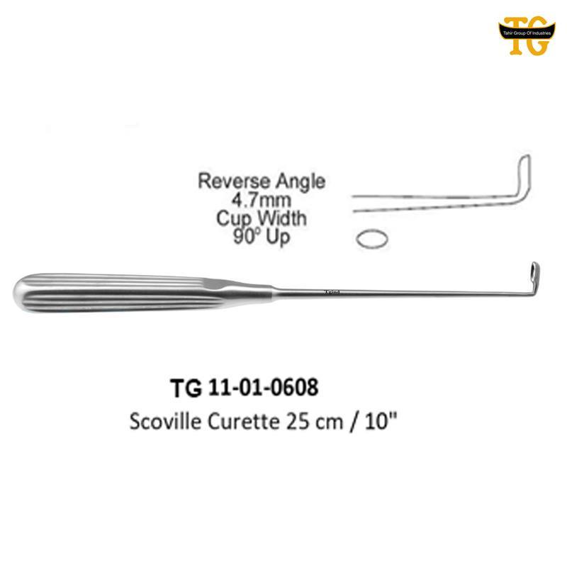 Scoville Curette, orthopedic instruments, TGI's own catalog photograph