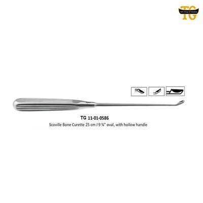 Scoville Bone Curette, orthopedic instruments, TGI's own catalog photograph