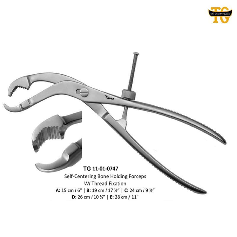 Self Centering Bone Holding Forceps, orthopedic instruments, TGI's own catalog photograph