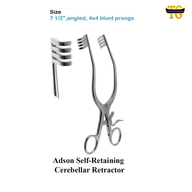 Adson Self-Retaining Cerebellar Retractor, surgical instruments, TGI's own catalog photograph
