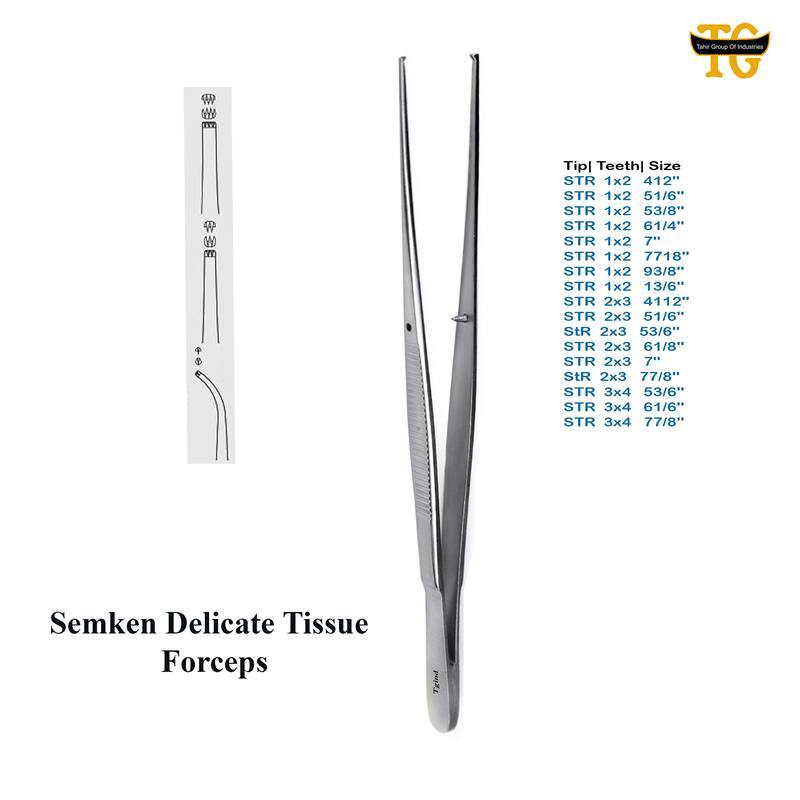 Semken Tissue Forceps, surgical instruments, TGI's own catalog photograph