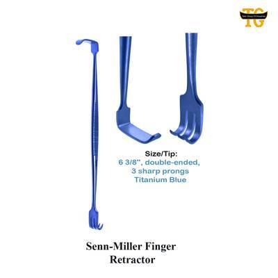 Senn-Miller Finger Retractor, surgical instruments, TGI's own catalog photograph