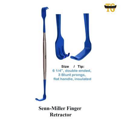 Senn-Miller Finger Retractor, surgical instruments, TGI's own catalog photograph
