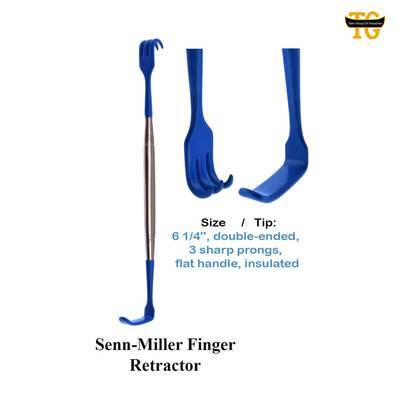 Senn-Miller Finger Retractor, surgical instruments, TGI's own catalog photograph