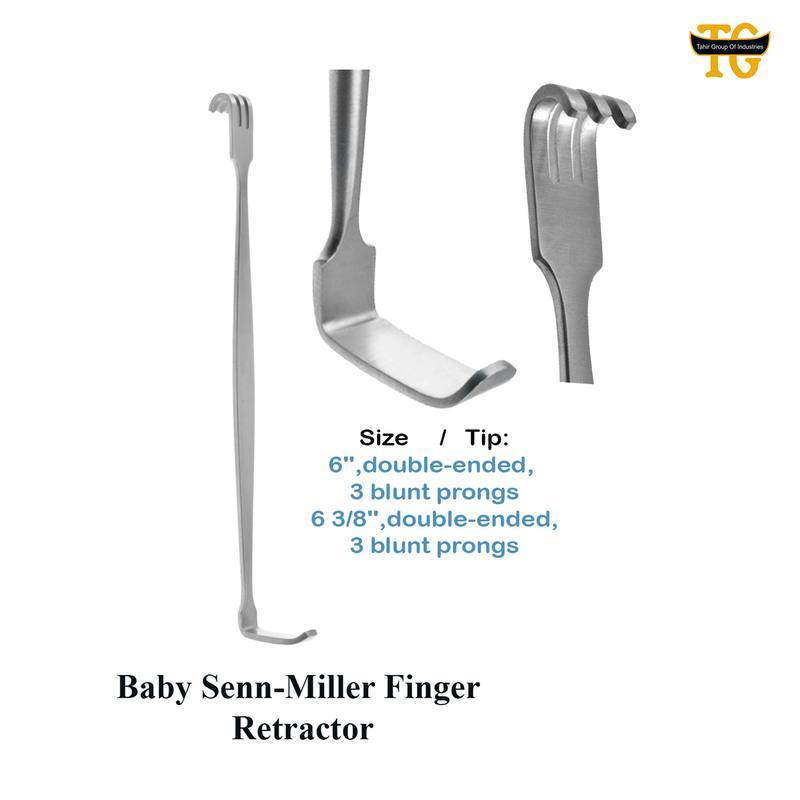 Baby Senn-Miller Finger Retractor, surgical instruments, TGI's own catalog photograph