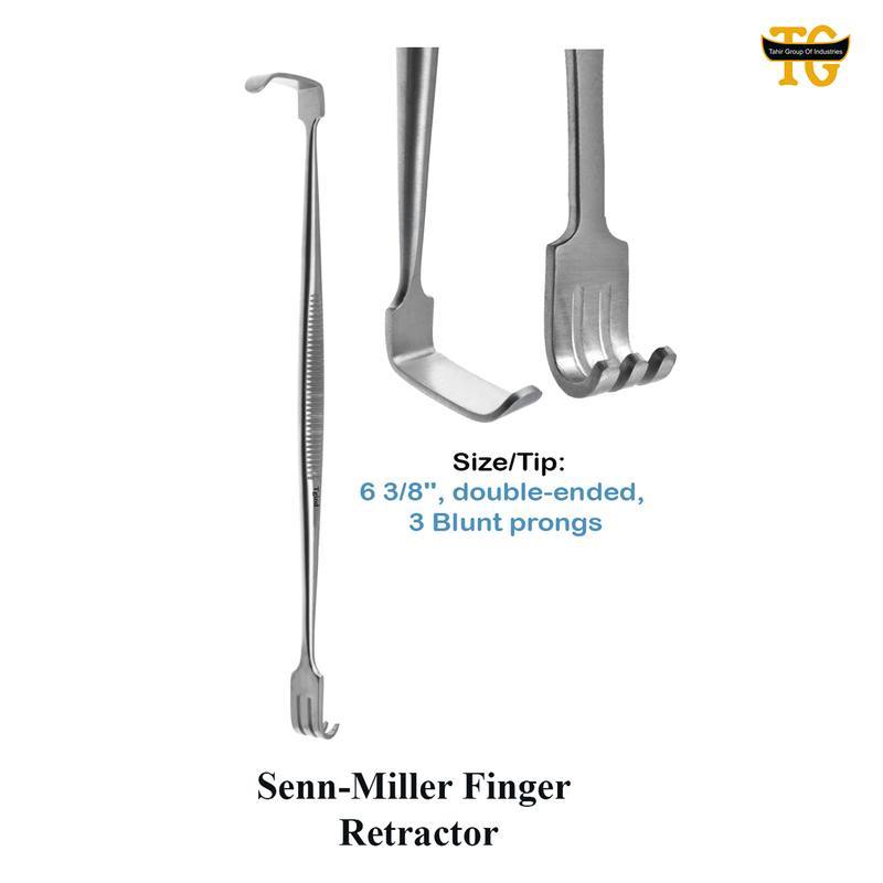 Senn-Miller Finger Retractor, surgical instruments, TGI's own catalog photograph