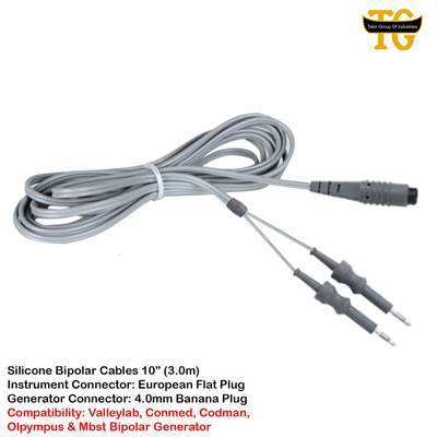 Silicone Bipolar Cable, TGI's own catalogue photograph