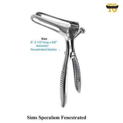 Sims Fenestrated Speculum, surgical instruments, TGI's own catalog photograph