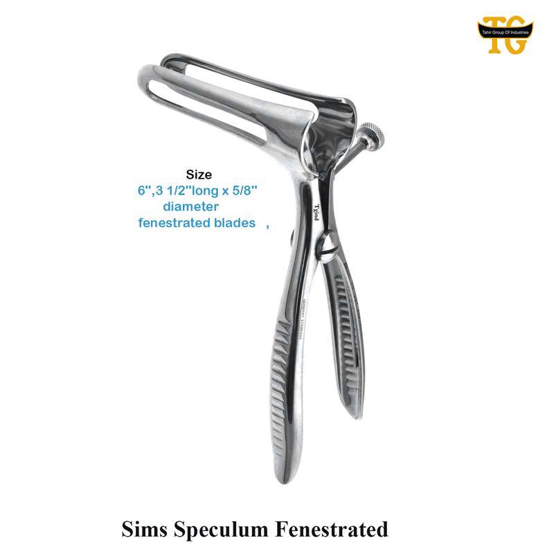 Sims Fenestrated Speculum, surgical instruments, TGI's own catalog photograph
