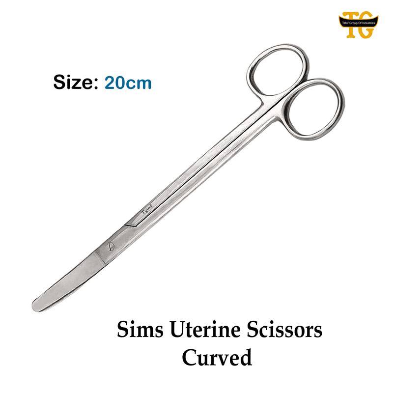 Sims Uterine Scissors, gynecology instruments, TGI's own catalog photograph