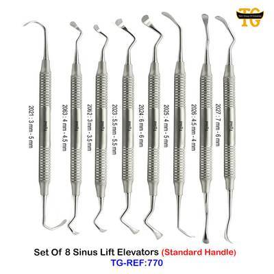 Sinus Elevator Set, dental instruments, TGI's own catalog photograph