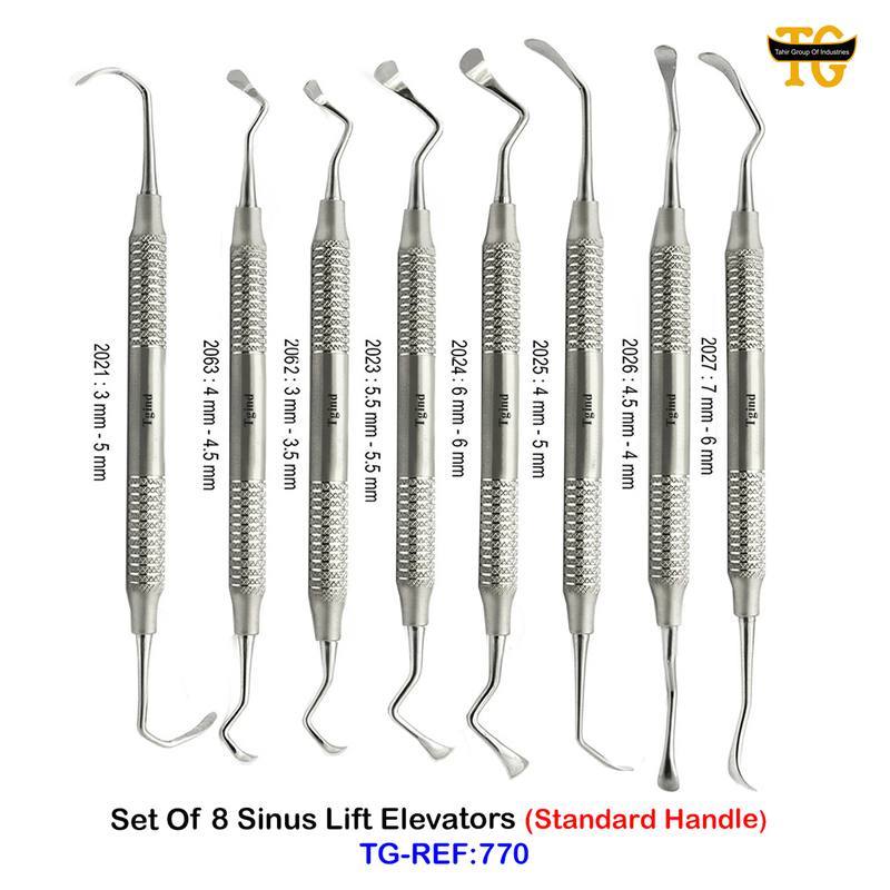 Sinus Elevator Set, dental instruments, TGI's own catalog photograph