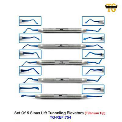 Sinus Lift Instrument Set, dental instruments, TGI's own catalog photograph