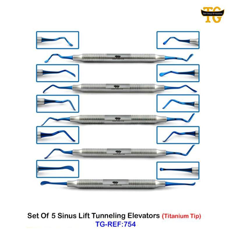 Sinus Lift Instrument Set, dental instruments, TGI's own catalog photograph