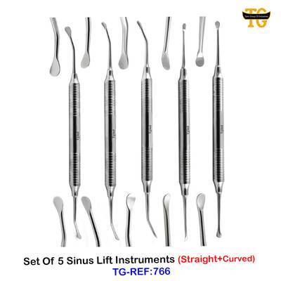 Sinus Lift Instruments Set, dental instruments, TGI's own catalog photograph
