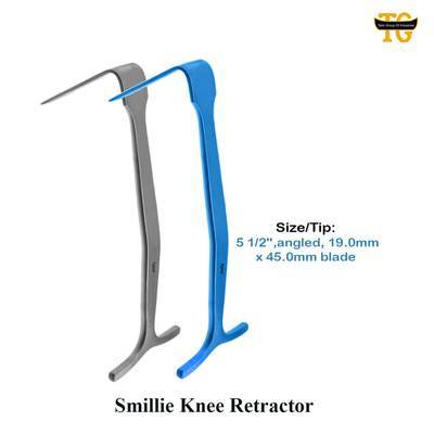 Smillie Knee Retractor, surgical instruments, TGI's own catalog photograph
