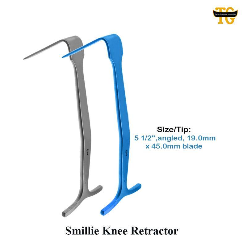 Smillie Knee Retractor, surgical instruments, TGI's own catalog photograph
