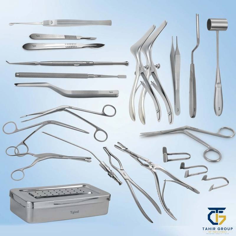 SMR Surgery Set, ENT instruments, TGI's own catalog photograph