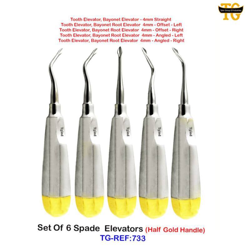 Spade Elevator Set, dental instruments, TGI's own catalog photograph