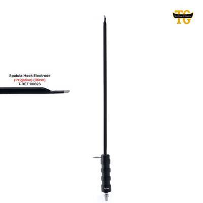 Spatula-Hook Electrode, electrosurgical instruments, TGI's own catalog photograph