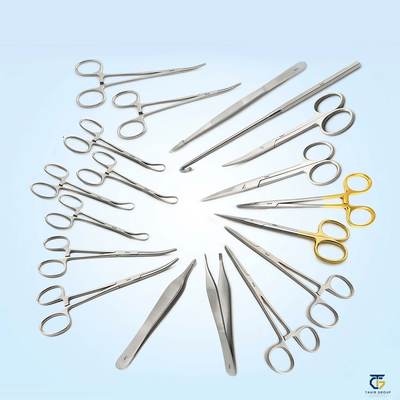 Spay Surgery Kit, surgical instrument sets, TGI's own catalog photograph