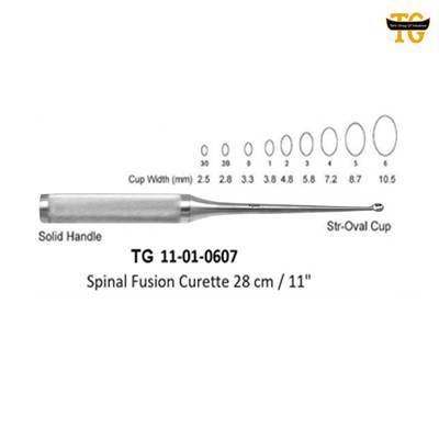 Spinal Curette, orthopedic instruments, TGI's own catalog photograph