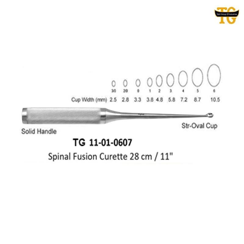 Spinal Curette, orthopedic instruments, TGI's own catalog photograph
