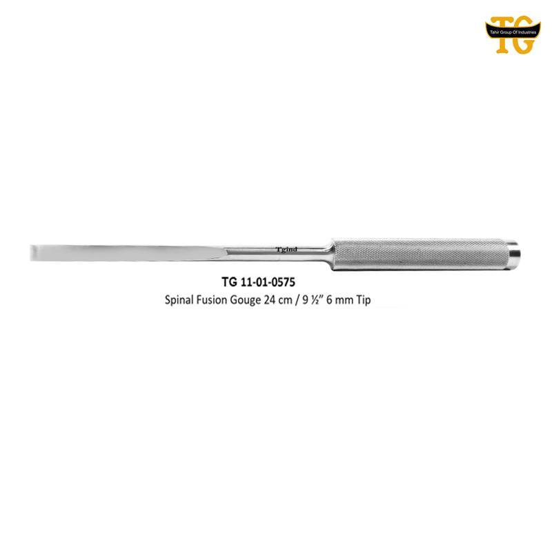 Spinal Fusion Gouge, orthopedic instruments, TGI's own catalog photograph