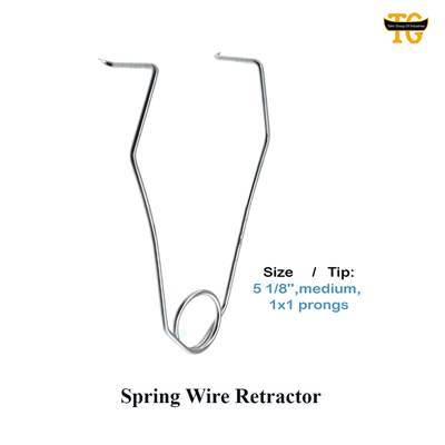Spring Wire Retractor, surgical instruments, TGI's own catalog photograph