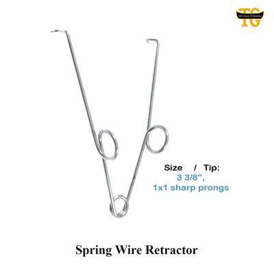 Spring Wire Retractor, surgical instruments, TGI's own catalog photograph