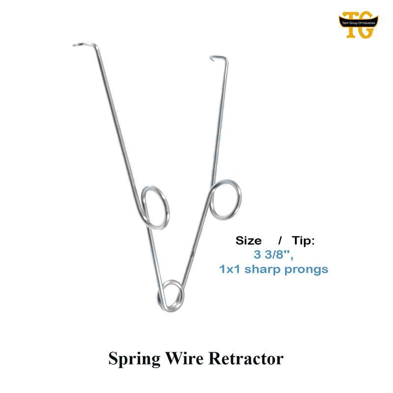 Spring Wire Retractor, surgical instruments, TGI's own catalog photograph