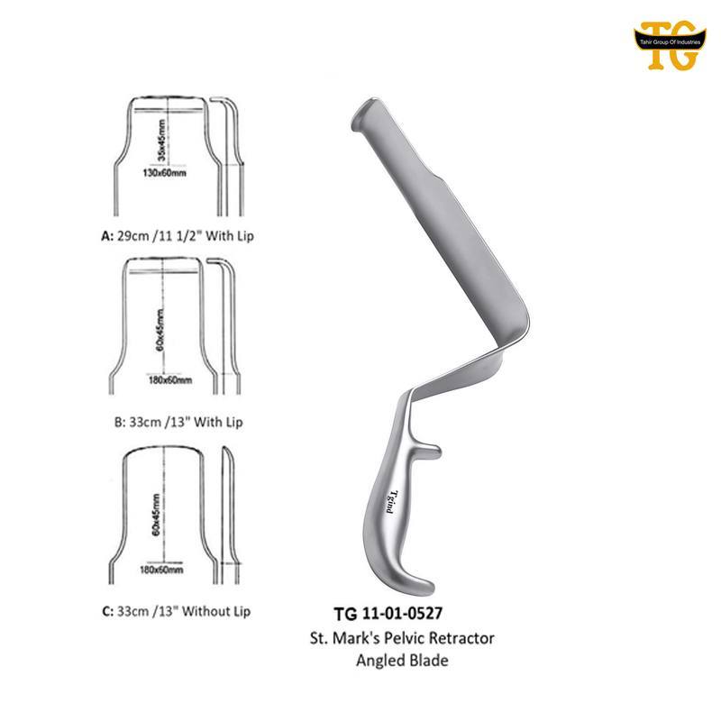 St Mark Pelvic Retractor, orthopedic instruments, TGI's own catalog photograph