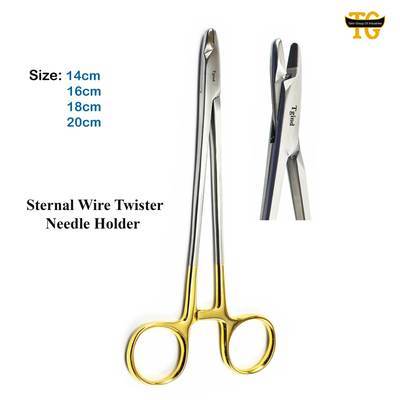 Sternal Wire Twister Needle Holder, surgical instruments, TGI's own catalog photograph
