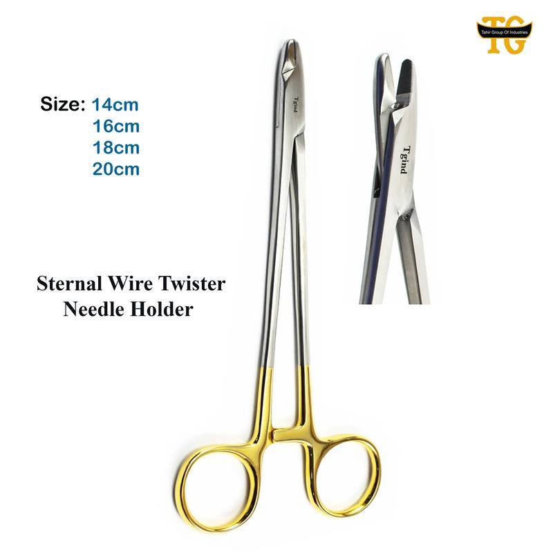 Sternal Wire Twister Needle Holder, surgical instruments, TGI's own catalog photograph