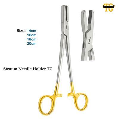 Sternum Needle Holder TC, surgical instruments, TGI's own catalog photograph