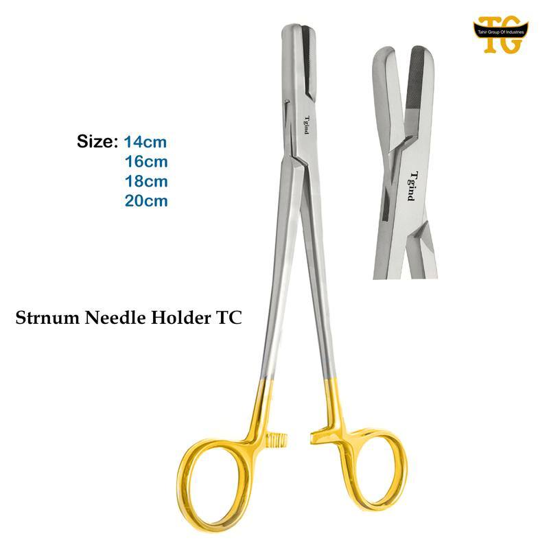 Sternum Needle Holder TC, surgical instruments, TGI's own catalog photograph