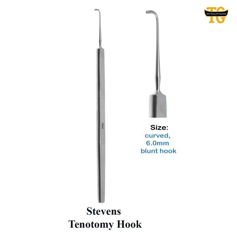 Steven Tenotomy Hook, surgical instruments, TGI's own catalog photograph