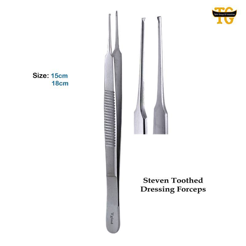 Steven Tooth Forceps, surgical instruments, TGI's own catalog photograph