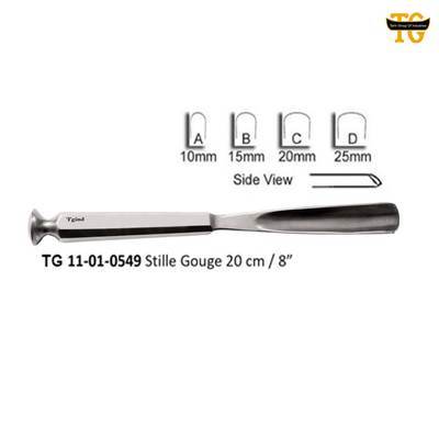 Stille Gouge, orthopedic instruments, TGI's own catalog photograph