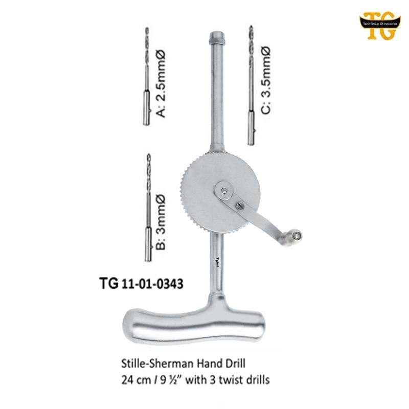 Stille Sherman Hand Drill, orthopedic instruments, TGI's own catalog photograph
