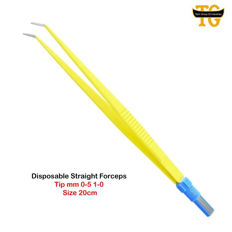 Straight Forceps Angled, electrosurgical instruments, TGI's own catalog photograph