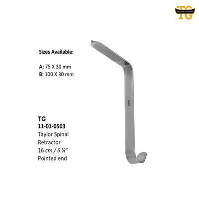 Taylor Spinal Retractor, orthopedic instruments, TGI's own catalog photograph