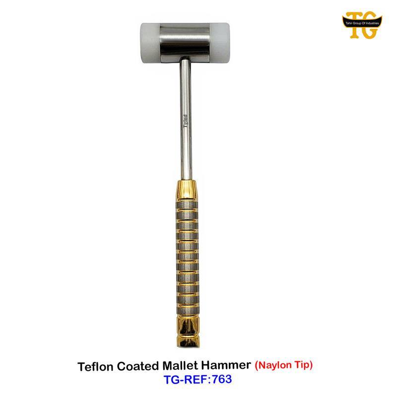 Teflon Coating Mallet, dental instruments, TGI's own catalog photograph