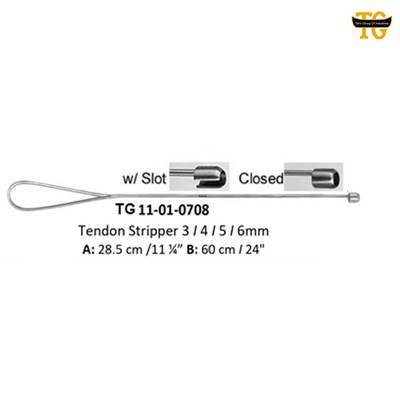 Tendon Stripper, orthopedic instruments, TGI's own catalog photograph