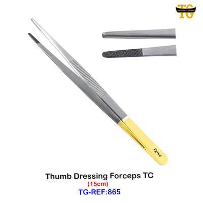 Thumb Dressing Tweezer, dental instruments, TGI's own catalog photograph
