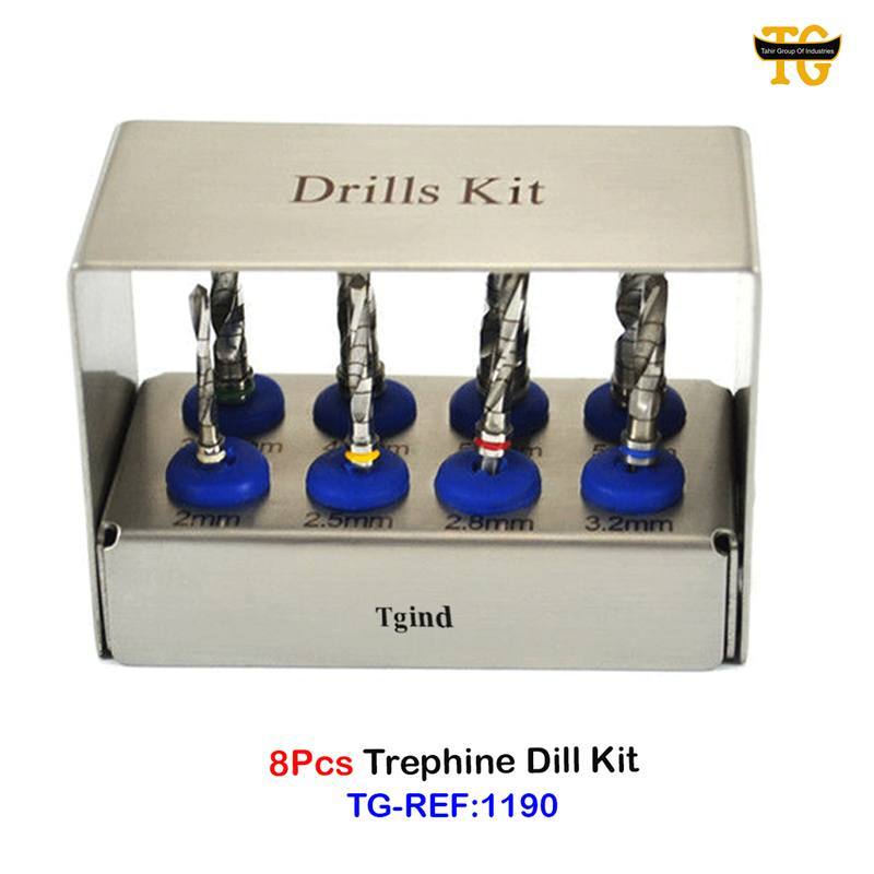 Trephine Drill Kit, dental instruments, TGI's own catalog photograph