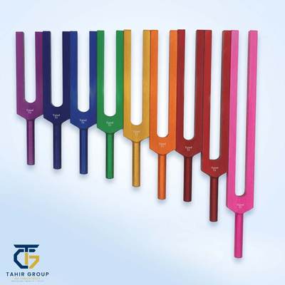 Anodized Aluminum Tuning Fork Set, diagnostic instruments, TGI's own catalog photograph